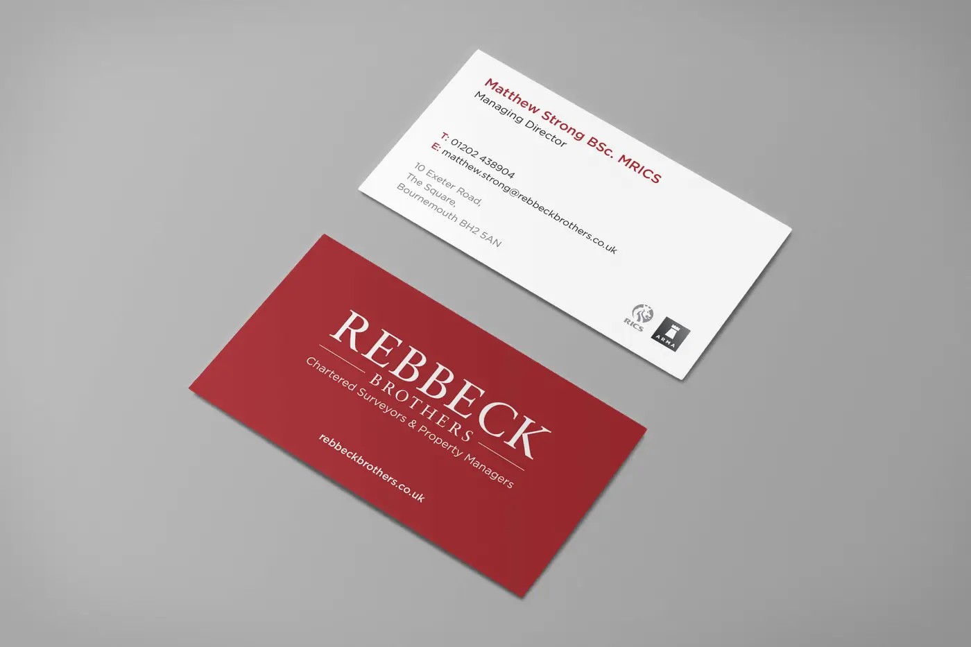 Rebbecks_Biz 2 Rebbecks business Cards