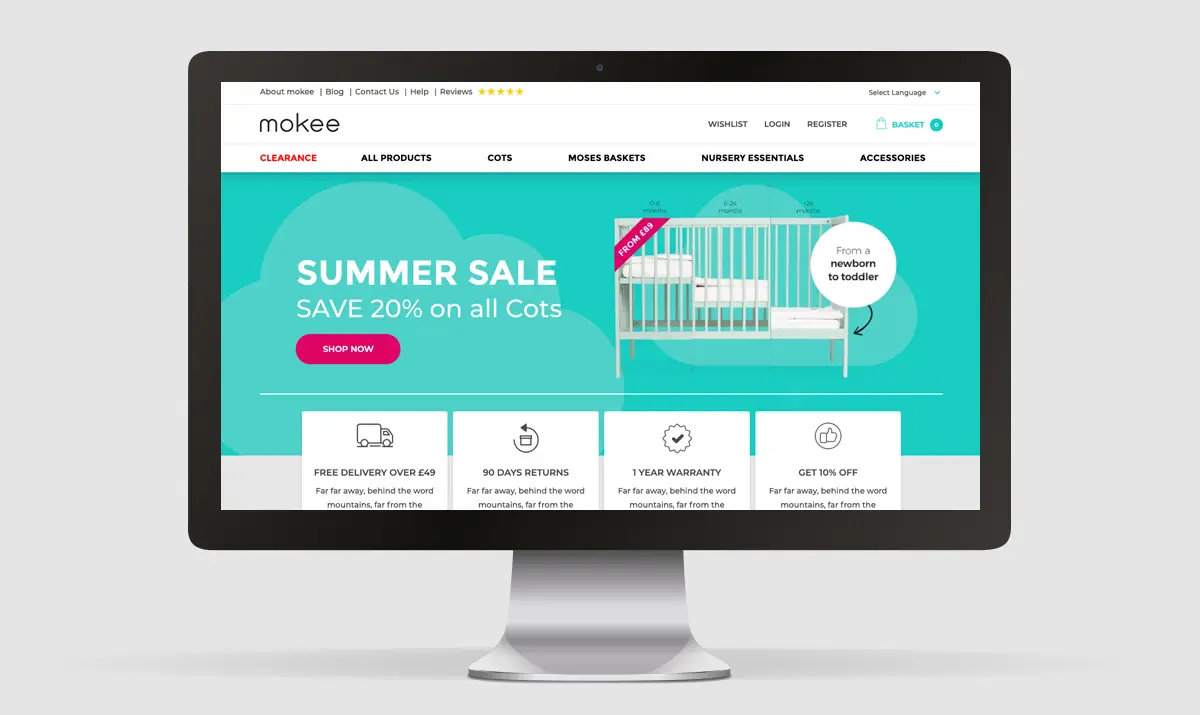 moKee Home page redesign